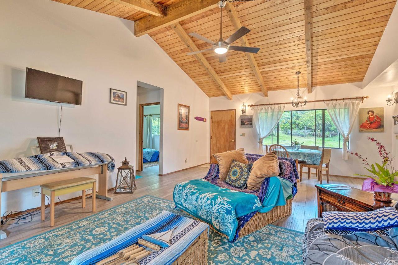 Peaceful Abode With Deck, 13 Mi To Black Sand Beach! Villa Naalehu Exterior photo